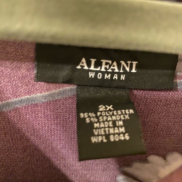 Alfani purple floral tunic - Picture 2 of 2